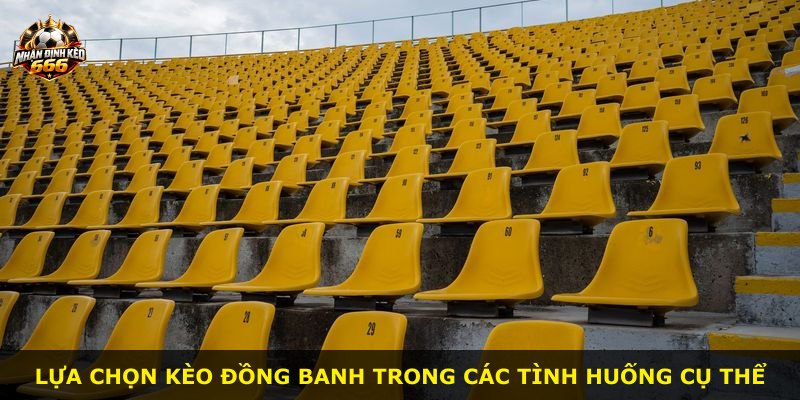 Lựa chọn kèo đồng banh trong các tình huống cụ thể