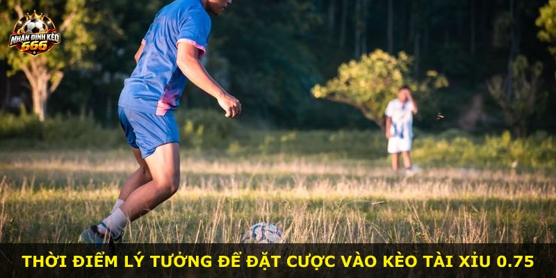 Thời điểm lý tưởng để đặt cược vào kèo tài xỉu 0.75