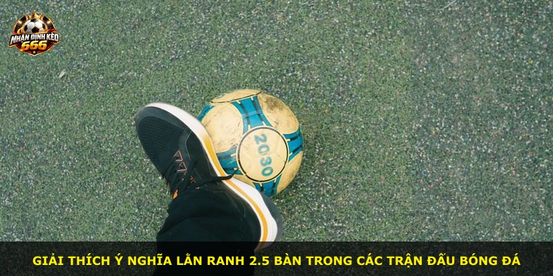 Giải thích ý nghĩa lằn ranh 2.5 bàn trong các trận đấu bóng đá